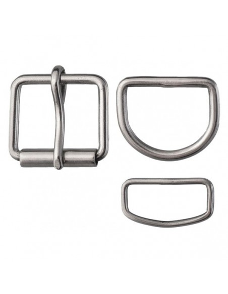 SS Dog Collar Buckle Set