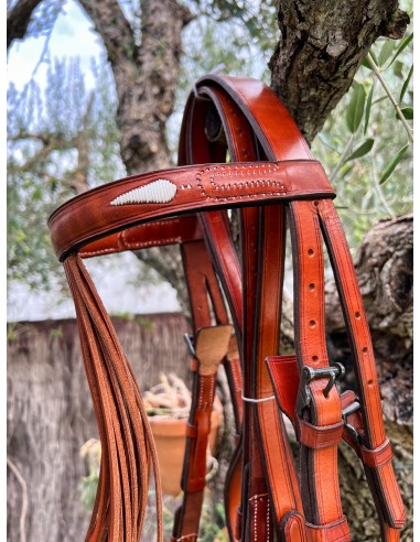 Parchment Artisan Cowgirl Bridle with Toasted Ahogadero