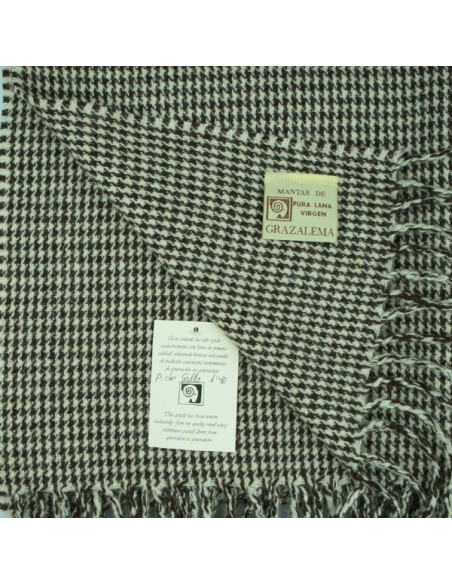 Wool Blanket for vaquera saddle "Pata de Gallo"