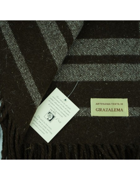 Wool Blanket for vaquera saddle "Roble Negativo"