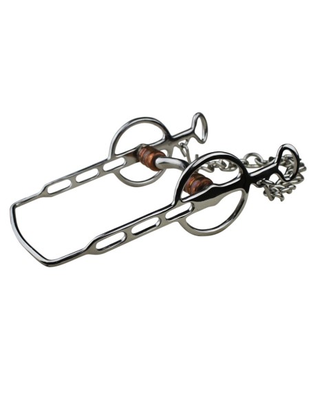 Bocado Liverpool Con Rodillos 13,50 cm Acero Inoxidable
