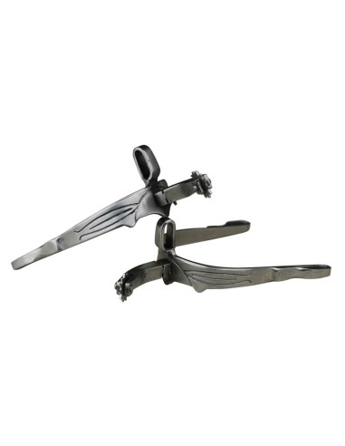 Espuela Vaquera Gallo Curvo Ruleta...