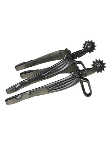 Espuela Vaquera Gallo Normal Ruleta Inglesa Niño Acero Inoxidable Brillo