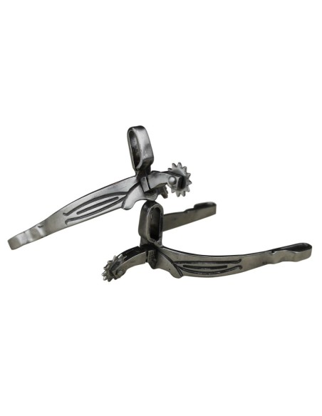 Espuela Vaquera Gallo Normal Ruleta Inglesa Niño Acero Inoxidable Brillo