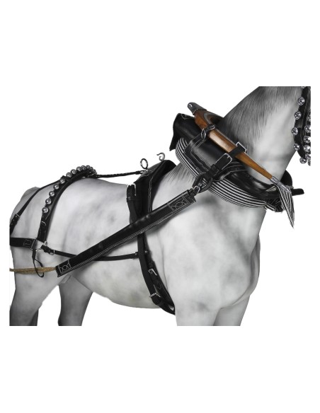 Enganche Doble Calesero Cuero/Nylon