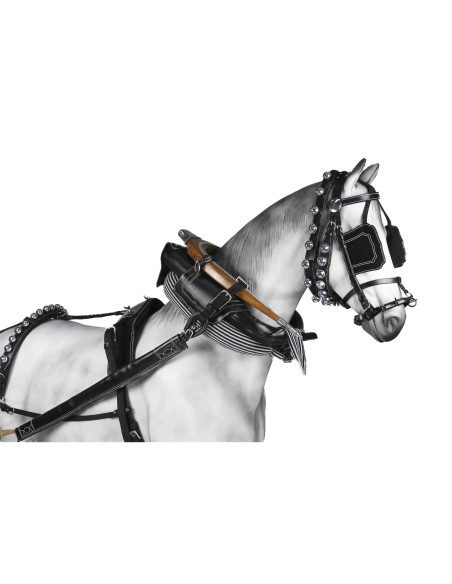 Enganche Doble Calesero Cuero/Nylon