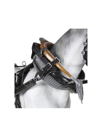 Enganche Doble Calesero Cuero/Nylon