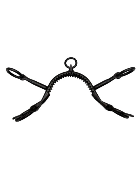 3-Prong Stainless Steel Blackened Noseband