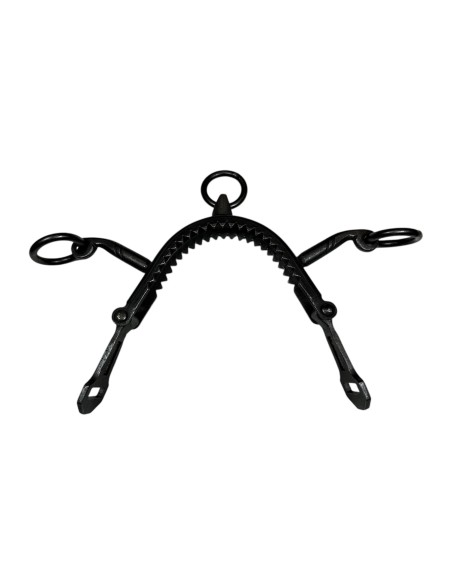 Serreta 3 Pilares Fragua Pletina Acero Inoxidable Pavonada