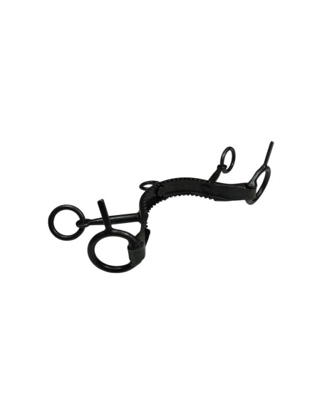 3-Prong Stainless Steel Blackened Noseband