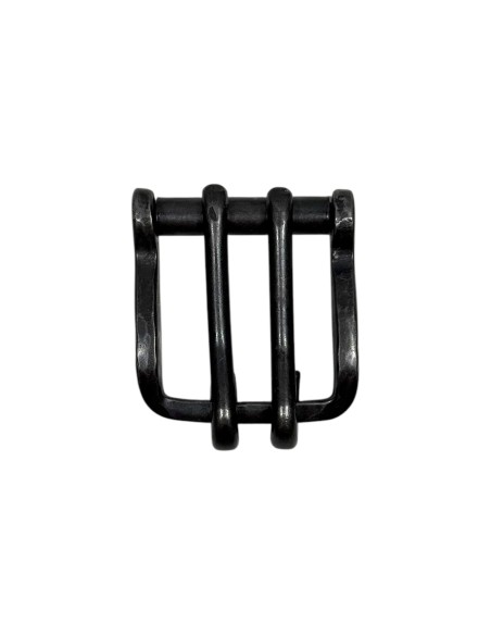 Hebilla Cinturón Curtisur 2 Pinchos Inoxidable Pavonado