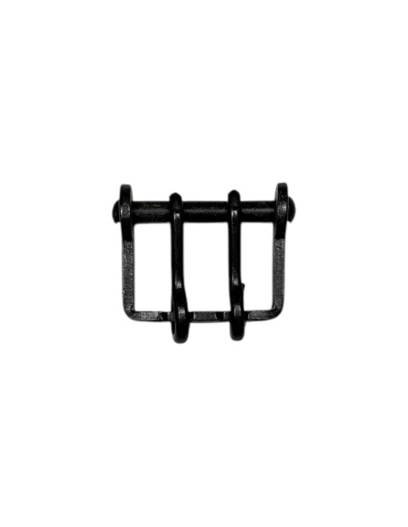 Hebilla Vaquera 30 mm Inoxidable Pavonada (Doble Pincho)