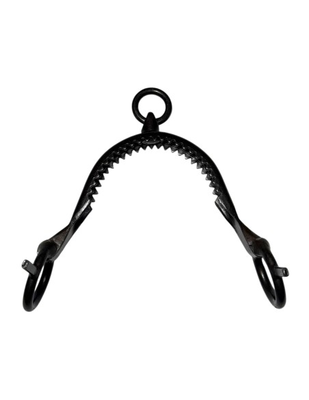 1-Prong Stainless Steel Blackened Noseband