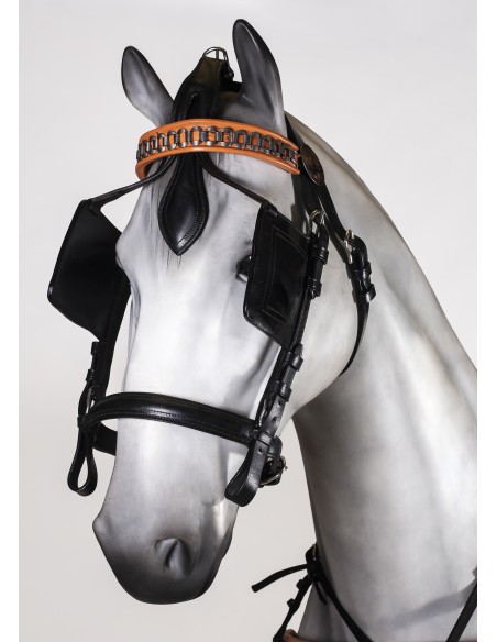 Leather/Nylon English Collar Single Harness