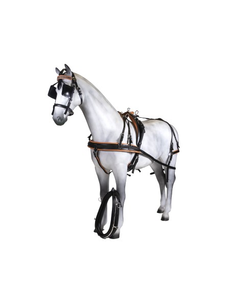 Leather/Nylon Breastplate Single Harness