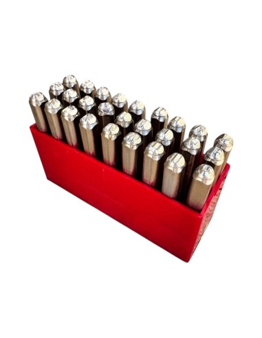 4 mm Alphabet and Numbers Stampin Set