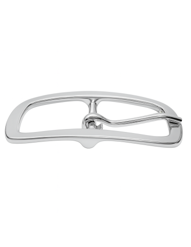 Nickel Center Bar Belt Buckle