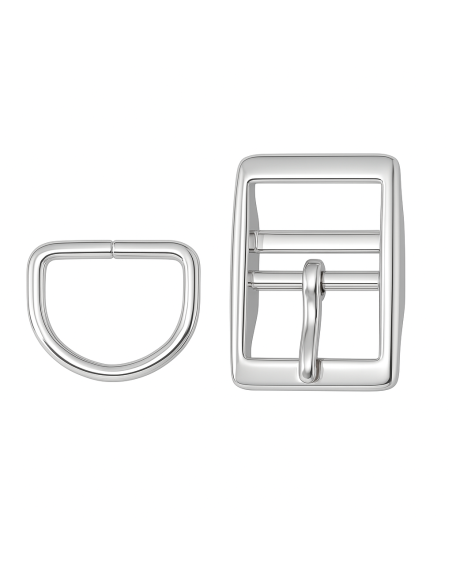 Juego Hebilla Collar Con Pasador Hierro Níquel