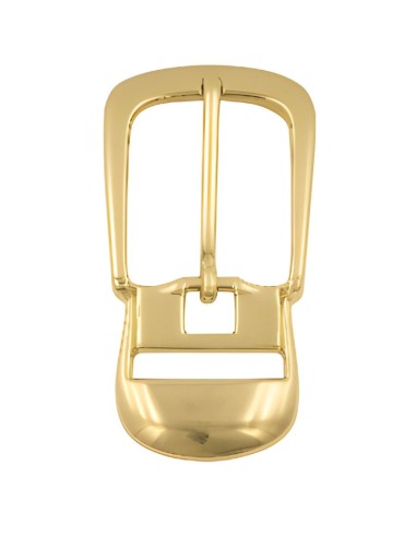 Golden Ring with Center Bar Buckle