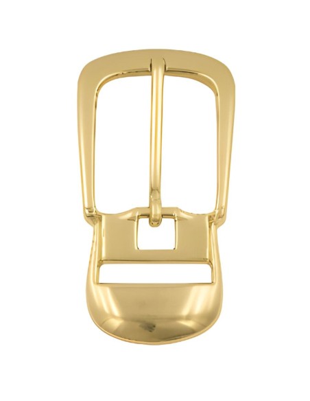 Golden Ring with Center Bar Buckle