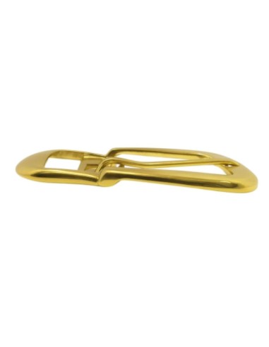 Golden Ring with Center Bar Buckle