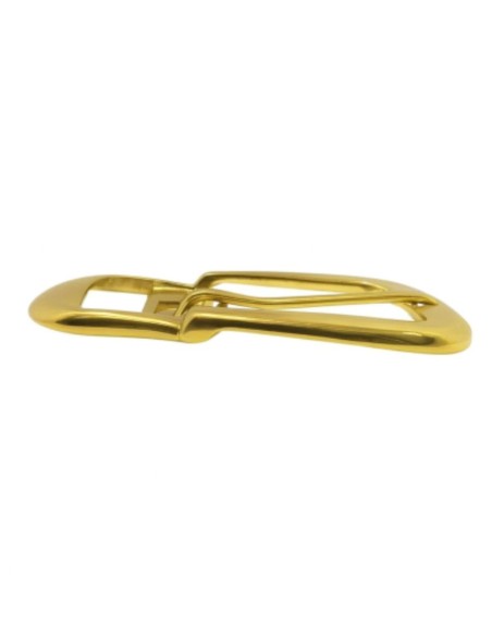 Golden Ring with Center Bar Buckle