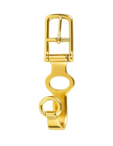 Golden French Tug Buckle with Iron Hook