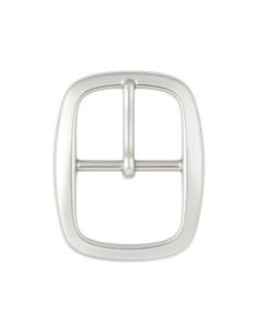 Nickel Center Bar Belt Buckle