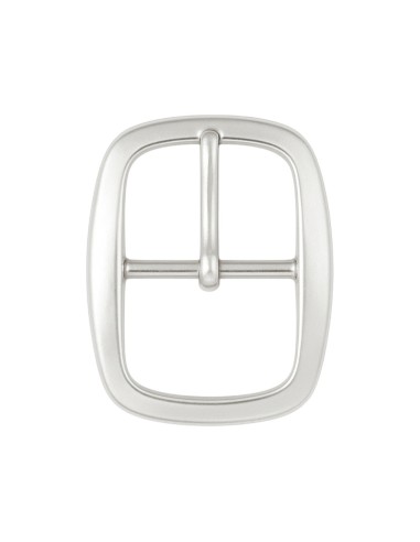 Nickel Center Bar Belt Buckle