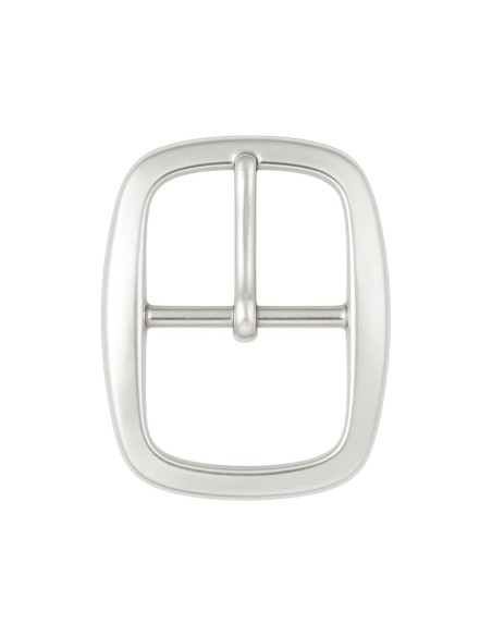 Nickel Center Bar Belt Buckle