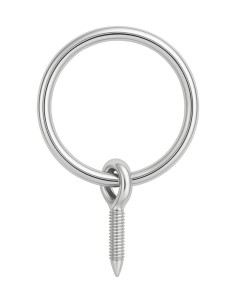 Nickel Ring with Nail Threaded