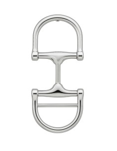 Nickel D-Ring Snuffle Belt...