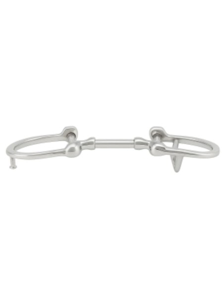 Nickel D-Ring Snuffle Belt Buckle