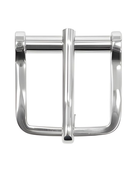 Nickel Curtisur Belt Buckle