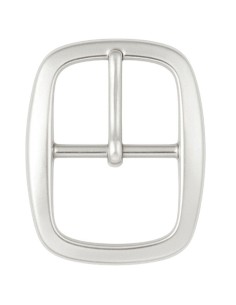Nickel Center Bar Belt Buckle