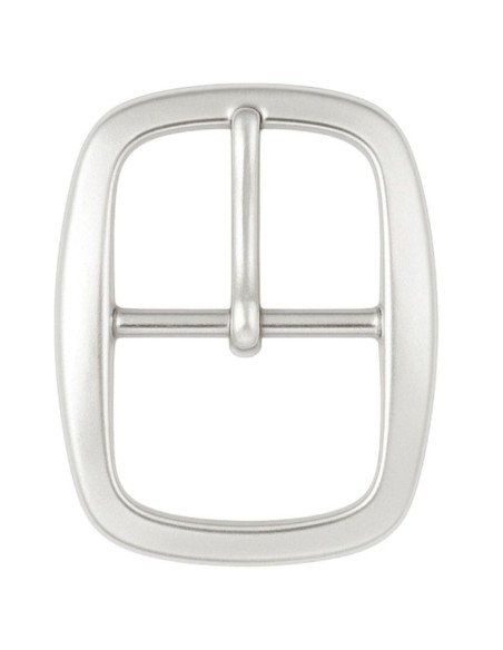 Nickel Center Bar Belt Buckle