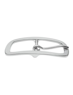 Nickel Center Bar Belt Buckle 2