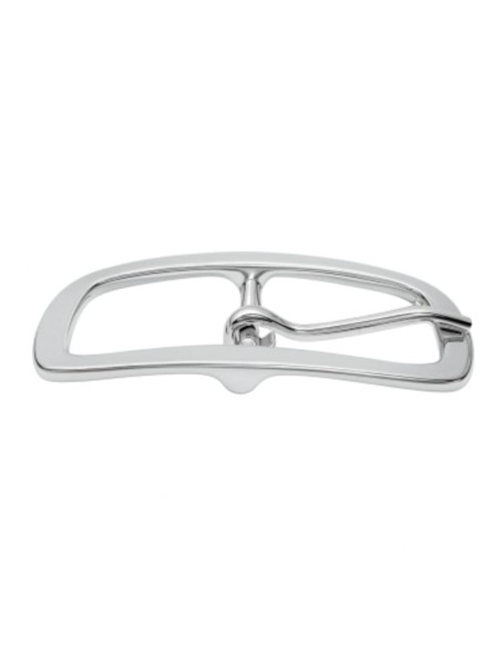 Nickel Center Bar Belt Buckle