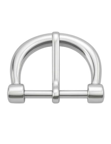 Nickel Horseshoe Belt Buckle