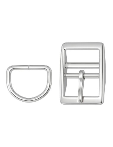 Juego Hebilla Collar Con Pasador Hierro Níquel