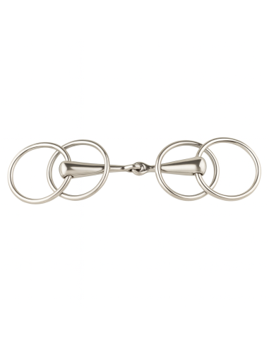Bocado Doble Anillas 13,50 cm Acero...
