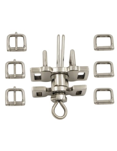 Stainless Steel Six Buckles Set