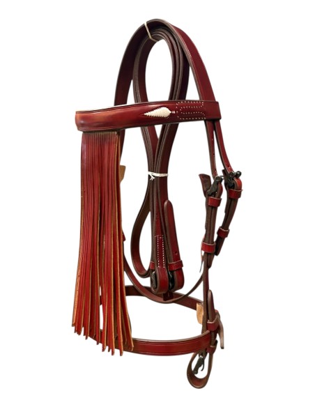 Cabezada Vaquera Artesana Pergamino Con Ahogadero