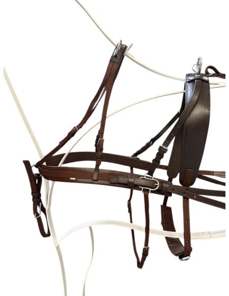 Enganche Doble Cuero/Nylon Pony