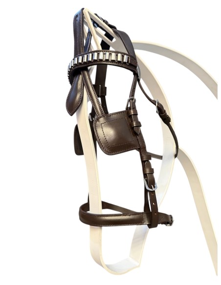 Enganche Doble Cuero/Nylon Pony