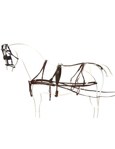 Pony Leather/Nylon Double Harness
