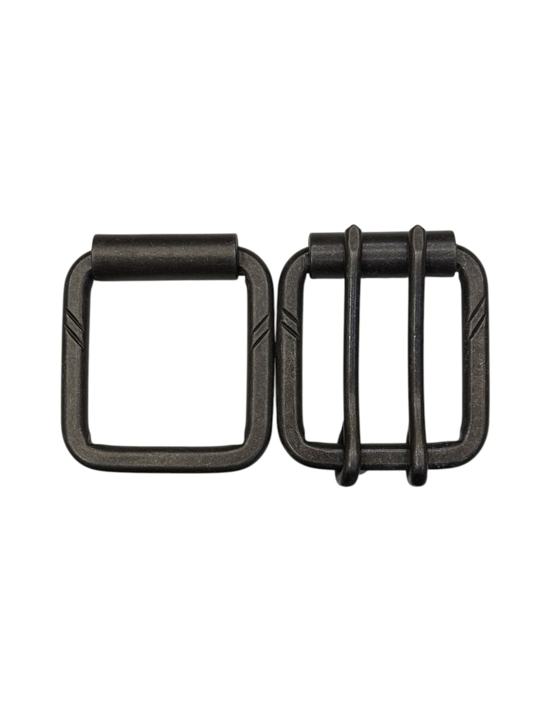 Hebilla Cincha Curtisur Fragua Inoxidable Pavonado