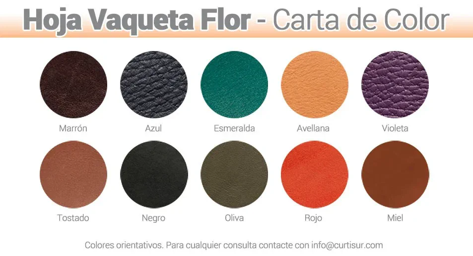Cuero Hoja Vaqueta Flor (GRANDE)